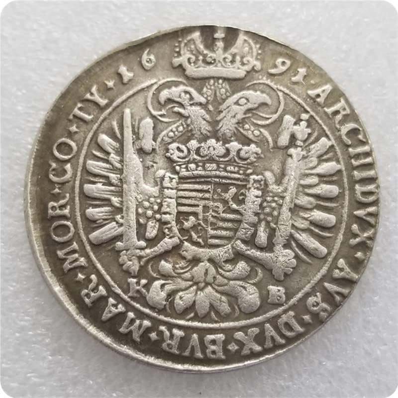 Старинни Занаяти Унгария 1691 Чуждестранни Възпоменателни Монети Колекцията Сребърни долара
