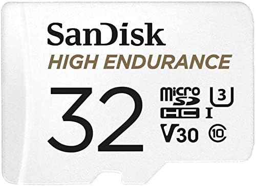 Карта памет SanDisk High Endurance 32GB microSDHC (2 опаковки), за видеорегистраторов и камери, домашна система за сигурност (SDSQQNR-032G-GN6IA) клас 10 в комплект с (1) за всички, с изключение на устройството за четене