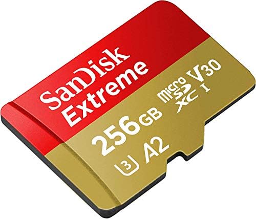 Карта памет SanDisk Extreme 256 GB microSD карта за Mavic Mini 2 DJI Drone Flycam - Class 10 4K UHD U3 A2 V30 SDXC (SDSQXAV-256G-GN6MN) в комплект с (1) за Всички, с изключение на устройството за четене на карти памет