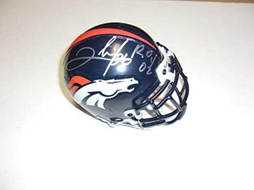Клинтън Portis Denver Broncos, Рой 02 Монтирани Спомени / Мини-Каска с холограмен подпис - Мини-каски NFL с автограф
