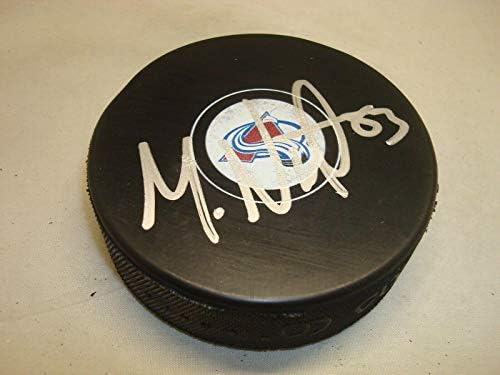 Хокейна шайба на Мат Ньето с автограф Колорадо Аваланш с автограф 1А - за Миене на НХЛ с автограф