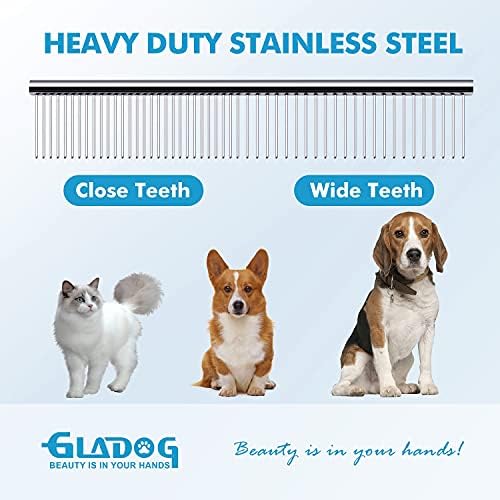 Набор от професионални ножици GLADOG 5 в 1, за да се грижи за Кучета с Безопасни заоблени връхчета, Остри и здрави Ножици за грижа за домашни любимци за Котки