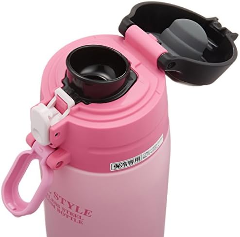 Бутилка за вода Zojirushi SD-JK06-BP, За директно пиене, Охлаждаща бутилка от неръждаема стомана, 1,2 течни унции (0,6 л), в Розово-черен