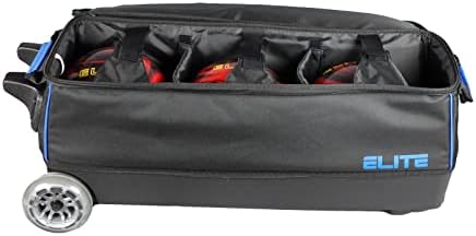 Чанта за боулинг Elite Basic с три колела и 3 топки, капацитет за 2 чифта обувки за боулинг - Достъпна в няколко цвята