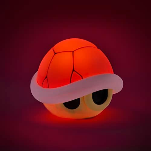 Paladone Super Mario Red Shell Light със звук | Игри за Декор за дома | Официално лицензирани продукти на Nintendo