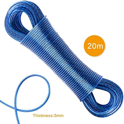 N/ A Бельевая въже с дължина 20 метра За вътрешни и външни работи, непромокаемая и ветрозащитная Бельевая въже от стоманена тел