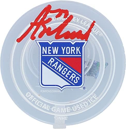 Тони Деанджело Ню Йорк Рейнджърс с автограф на Кристал миене с лед сезон 2019-20 - за Миене на НХЛ с автограф