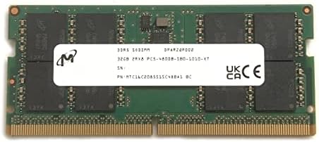 Micron sodimm памет 32 GB DDR5 4800 PC5 2Rx8 MTC16C2085S1SC48BA1 Тетрадка Тетрадка Оперативна памет Dell, HP, Lenovo и Други Системи