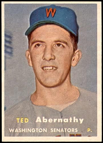 1957 Topps 293 Тед Абернати Вашингтон Сенатърс (Бейзболна картичка) БИВШИ сенатори