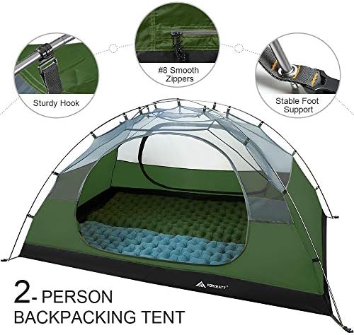 Кемпинговая палатка Forceatt на 2/3/4 човек, професионална водоустойчив и ветрозащитная Лека туристическа палатка, подходяща за активен отдих, разходки, глампинга.