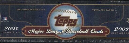 2003 Topps Бейзболен на Дребно на Заводския набор (кутия) (син) - Хокей карта с надпис