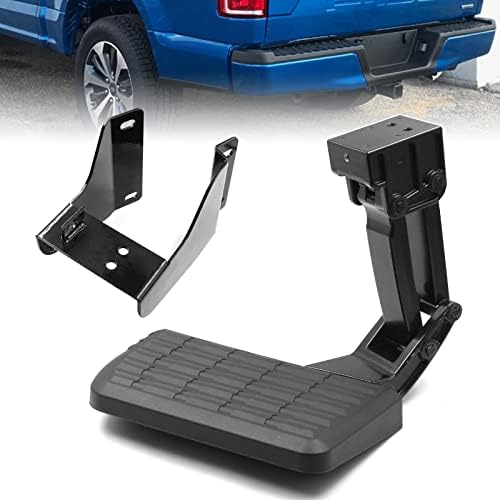 Подложка за крака на леглото е Съвместима с подножкой броня на Ford F-150 F150 2015 2017 2018 2019 2020 Сгъваема Степенка задната врата на камиона със 75 312-01A