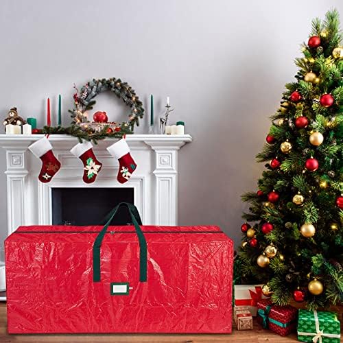Чанта за съхранение на Коледната Елха Може да Съхранява Коледна Елха За Домашно съхранение на Здрав Материал, Джоб за прах и цип с химикалка, Портфейл, Органайзер за съхранение за кабинет