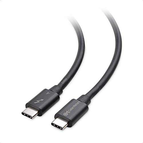 Кабел има значение [е Сертифицирана от Intel] 40 Gbit / с Кабел Thunderbolt 4 3,3 фута с видео 8K и зареждане 240 W - 1 м съвместим с кабели USB4, Thunderbolt 3 и USB-C