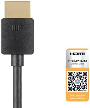 Аудио екстрактор Monoprice Blackbird 4K, HDMI - 18 Gbit/s, HDCP 2.2, 4K 60 Hz, YCbCr 4: 4: 4, поддържа Аналогов Стерео и многоканален цифров звук оптичен S / PDIF и високоскоростен HDMI кабел - 1 фут - Черен