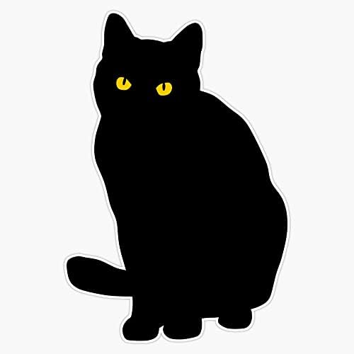RQH Търговска Стикер с черна котка, Стикер На Бронята, Vinyl Стикер 532