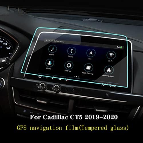 Funiur Авто Екран на Таблото Филм От Закалено Стъкло за GPS за измерване на Скоростта Защитно Фолио Аксесоари， за Cadillac CT5 2019-2020