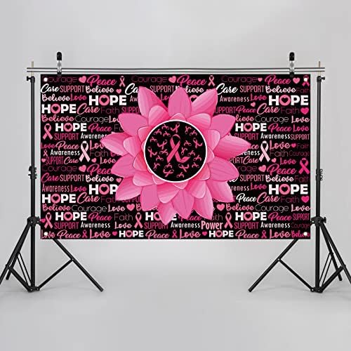 Информираността за рака на гърдата Фон за Снимки Банер за Рак на гърдата Октомври Декор от Розова панделка за Декорация от рак на Млечната жлеза за партита в Домашния офис-71 ×43