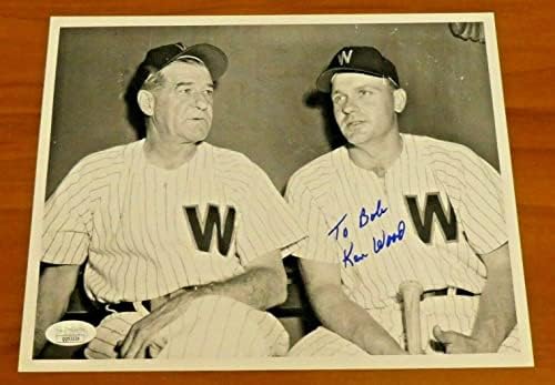 Кен Дърво Подписа Винтажную бейзболен снимка 8x10 с JSA COA - Снимки на MLB с автограф