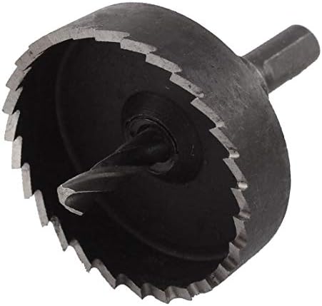 X-DREE за рязане на желязо с диаметър 50 mm, с бормашина за пробиване на отвори с диаметър 6 мм, инструмент за пробиване на дупки HSS (Herramienta de sierra de perforación HSS за пробиване на отвори с диаметър 50 мм