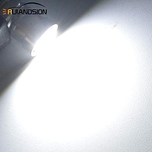Ruiandsion 4шт 3V E10 Led Лампа 3030 3SMD Бяла Led Подмяна на Лампи за Обновяване на Фаровете, Светлини Светлина, Факел, Отрицателно Заземяване