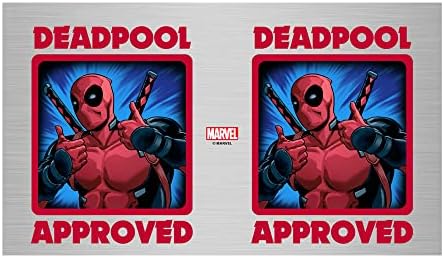 Бутилка за вода Marvel Deadpool, Одобрен на 17 унции от Неръждаема Стомана, 17 Грама, Боядисана