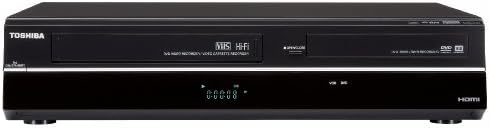 DVD/VHS-рекордер Toshiba DVR670/DVR670KU с Вграден тунер, Черен (модел 2009)