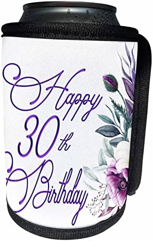 3дРоза С 30-годишнината На Purple цвят С Лилави цветя - Пакет за бутилки-kool (cc_359415_1)
