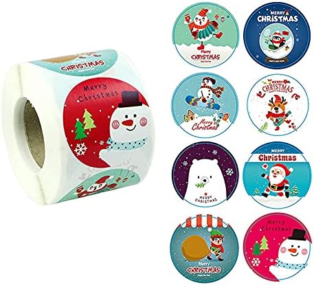 500 Бижута Хвърляне на Подарък 1 Етикети Коледна Опаковка Стикер Стикер Стикер за Стена, Стикери за Многократна употреба за Деца 2-4