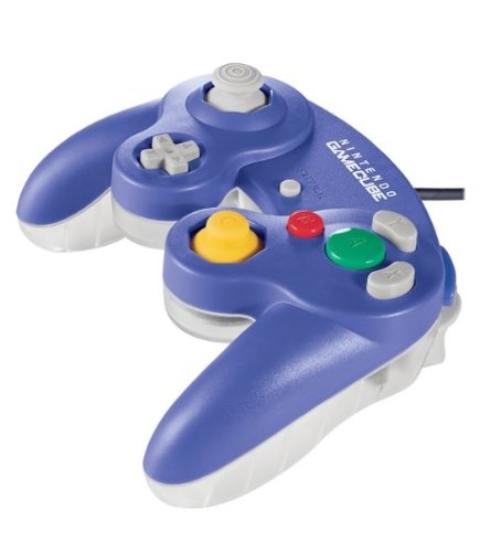 GameCube контролер (индиго / прозрачен)