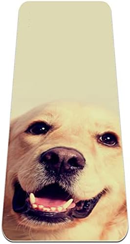 Siebzeh Dog Сладко Дебел килимче за йога премиум-клас, в екологично Чист Гумена подложка за здраве и фитнес, Нескользящий Мат за всички видове упражнения, йога и пилатес (72 x 24x 6 мм)