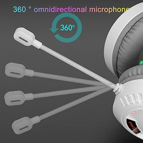 loinrodi Headworn С Семицветной подсветка с ниска латентност Подвижни Слушалки с впечатляващи високи и ниски бас Bluetooth-слушалки