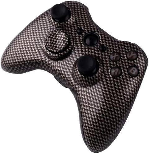 Хидро Окунутая Обвивка Замяна на Безжичния контролер от въглеродни влакна Черното Злато за Xbox 360