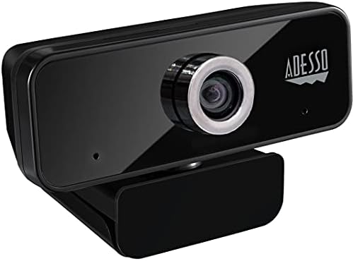 Уеб камера Adesso CyberTrack 6S - 8 Мегапиксела - 30 кадъра в секунда - USB 2.0 - Отговаря на стандарта TAA - Видео 3840 x 2160 - CMOS-Сензор - Ръчен фокус - Широкоекранен - Микрофон за Компютър, лаптоп, Smart TV