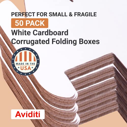 Кутии за доставка AVIDITI Малки 9 L x 5W x 3H, 50 опаковки | Кутия от велпапе и картон за опаковане, преместване и съхранение на 9x5x3 953