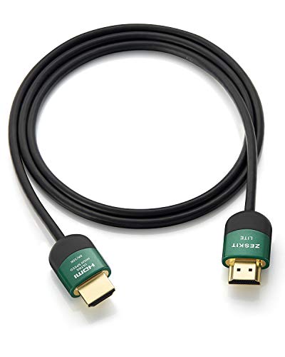 Zeskit Lite 48 gbps Тънък Сертифициран Високата HDMI кабел 1,5 метра, 4K120 8K60 144 Hz eARC HDR HDCP 2,2 2,3 е Съвместим с Dolby Vision Apple TV 4K Roku Sony, LG на Samsung Xbox Series X RTX 3080 PS4 PS5